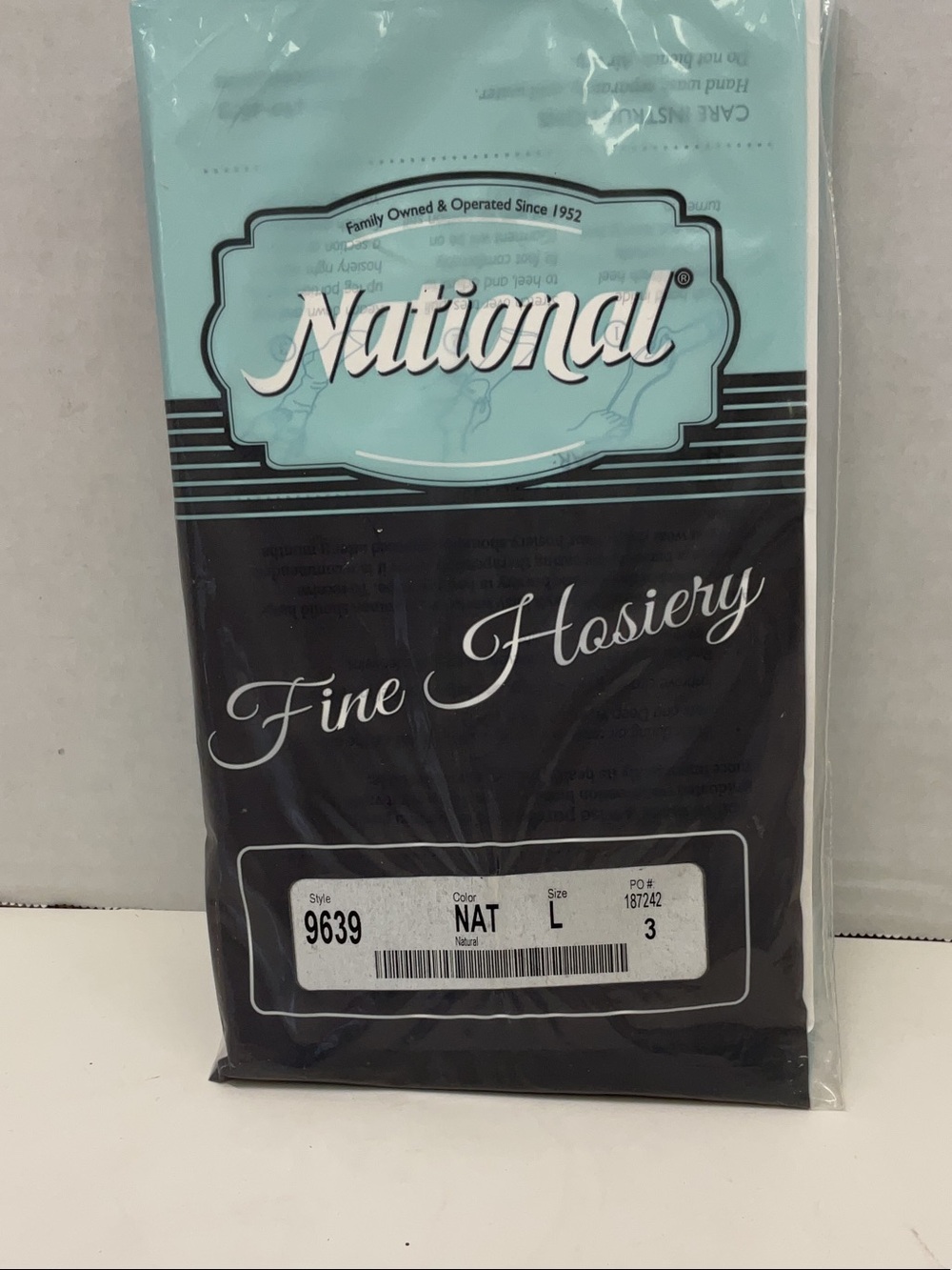 National Fine Hosiery - knee high stockings- natural, size large total of 3